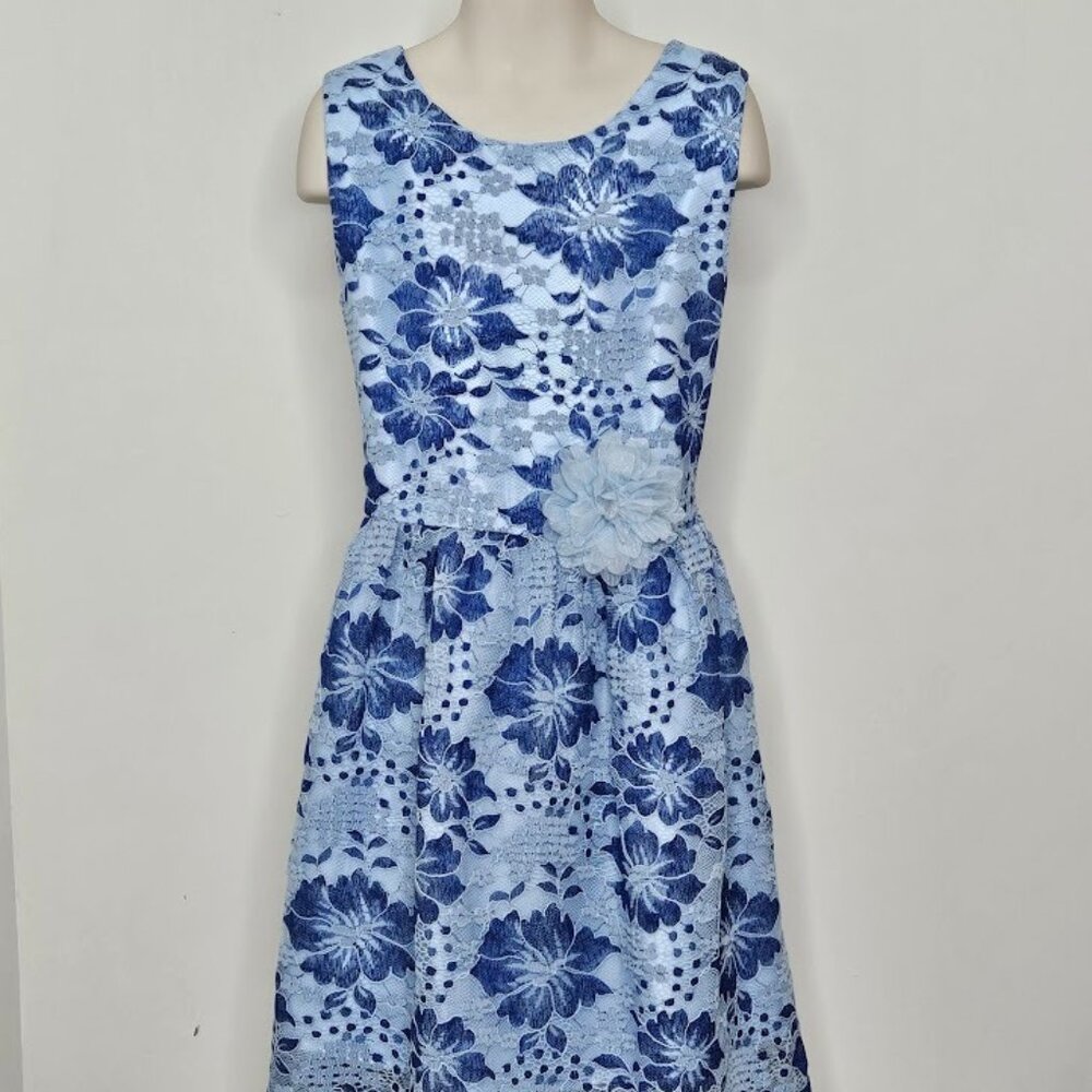 Children Place Girls Dress Blue Sleeveless Size 10